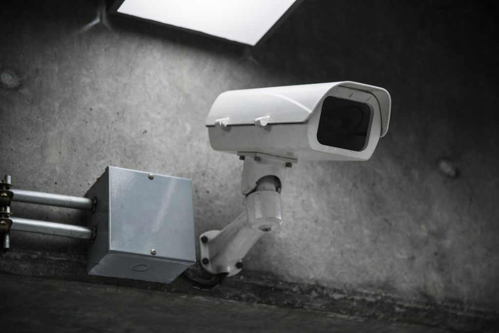 Closeup of CCTV